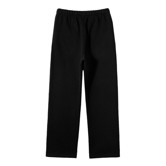 Unisex Solid Color Fleece Straight Leg Pants