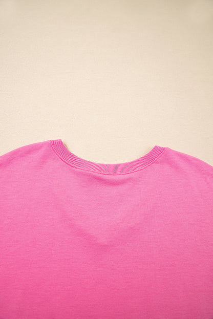 Mint Green V Neck Drop Shoulder Tee and Patchwork Drawstring Shorts Set