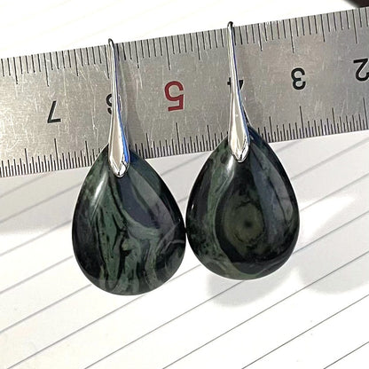 Natural Crystal Water Drop Earrings Women