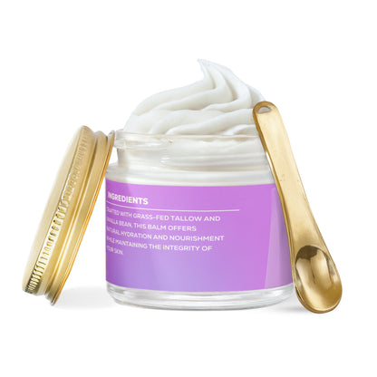 Whipped Grass-Fed Tallow Balm with Vanilla Bean